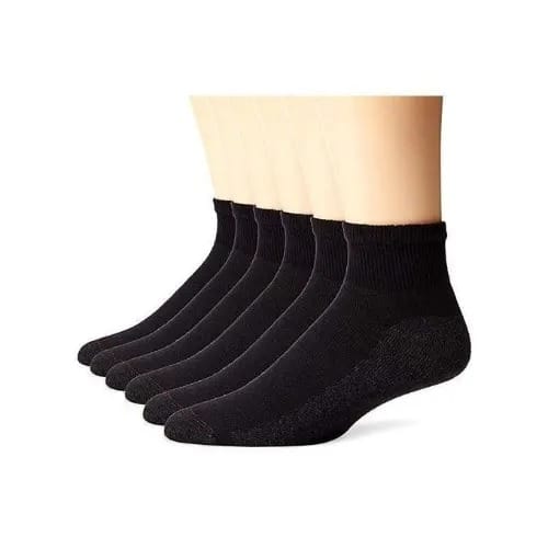 Ankle Unisex Sock - Black - 6pairs
