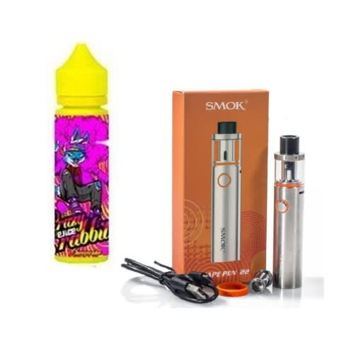 E-hookah Vape Pen 22 With 60ml - 3mg Vape Juice