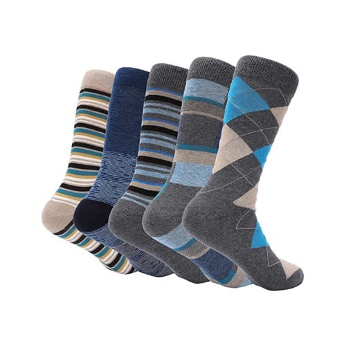 Marino Dappled Iron 5 Pack Socks -Pack 303