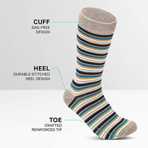 Marino Dappled Iron 5 Pack Socks -Pack 303