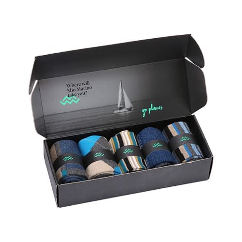 Marino Dappled Iron 5 Pack Socks -Pack 303