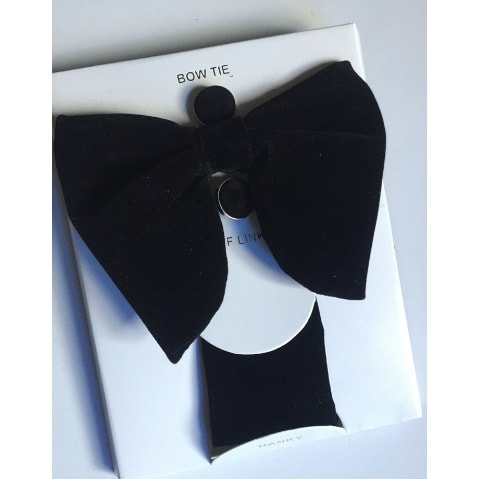 Stylish Men's Giant Bow Tie - Black