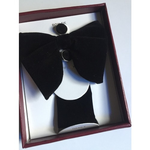 Stylish Men's Giant Bow Tie - Black