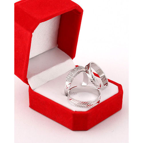 Sd Sterling Silver Wedding Ring Set