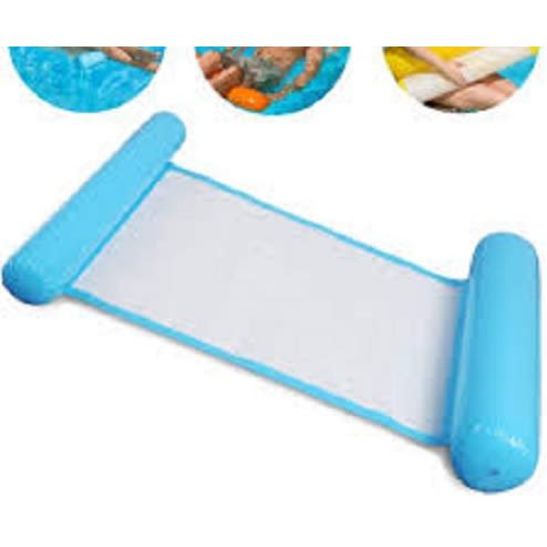 Hammock Pool Inflatable Water Mat/chair Premium - Blue