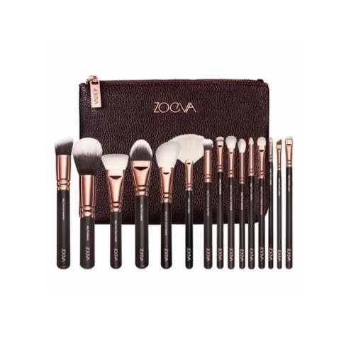 Zoeva Rose Golden 15-piece Brush Set + Clutch Purse