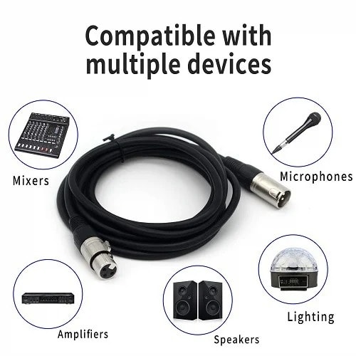 Xlr Female To 1/4 Inch (6.35mm) Trs Jack Cable