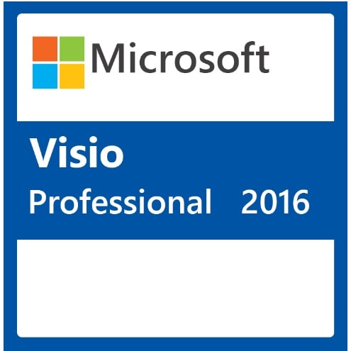 Microsoft Visio Professional 2016 PC Key Card