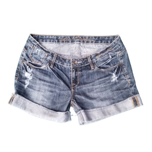 Ladies Turn-up Denim Bumshort