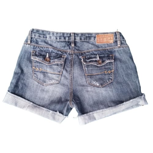 Ladies Turn-up Denim Bumshort