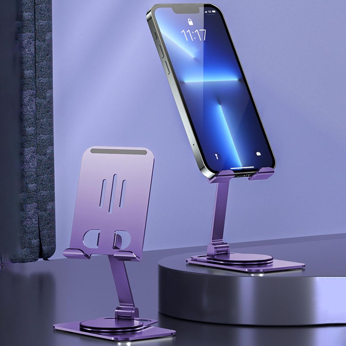 Mobile Phone Holder Anti-skid Cellphone Bracket Purple