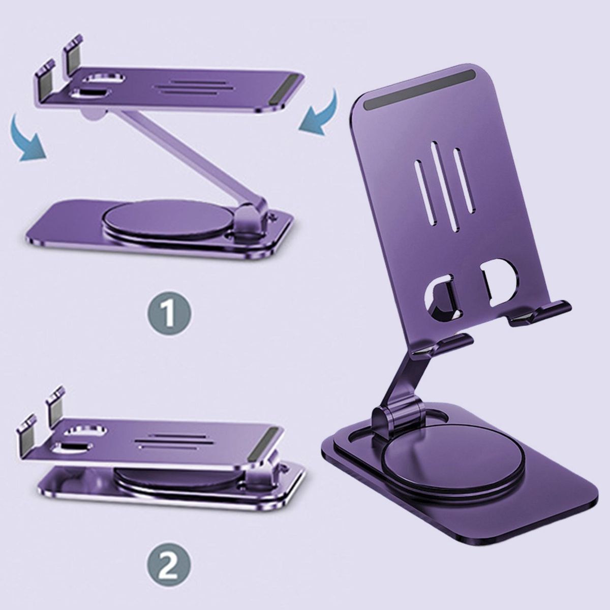 Mobile Phone Holder Anti-skid Cellphone Bracket Purple