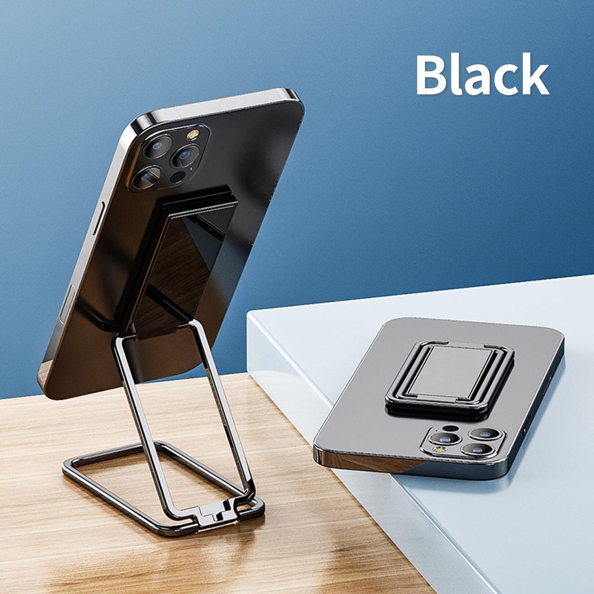 Mobile Phone Holder No Marks Ring Phone Holder Black