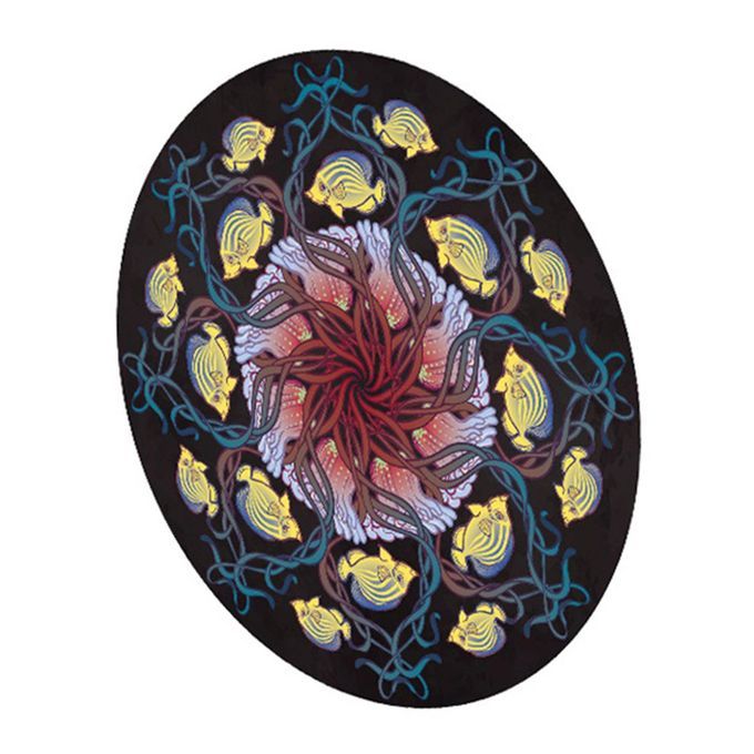 Adult Puzzle 1000 Pie Es Round Thousand  Olor   Paper Adult Puzzle Brain Game  Reative De Ompression Artifa T-multicolor-Fish And Water