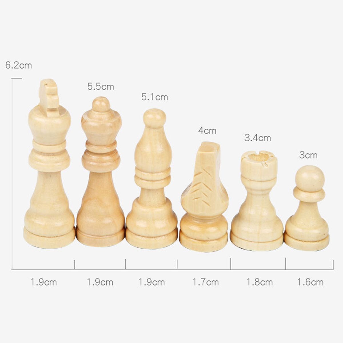 Magnetism Chess Soild Wood Suit Foldable Checkerboard