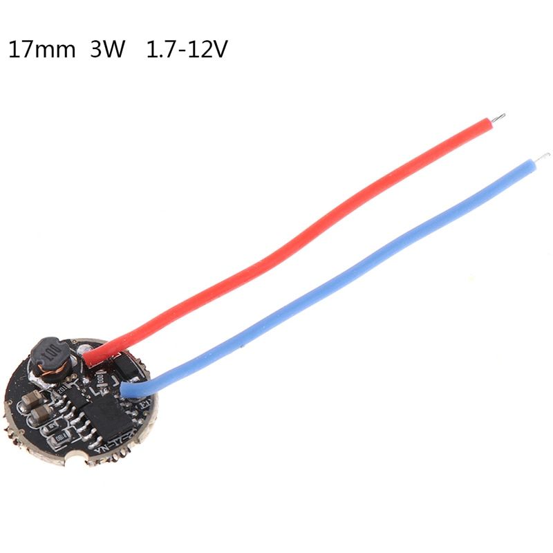1Pc 3W LED Driver 17mm/20mm DC3.7V 1 Mode 5 Mode LED Flashlight Driver
