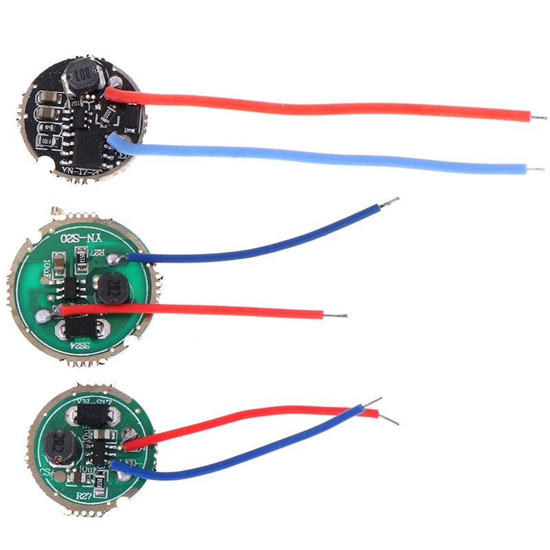 1Pc 3W LED Driver 17mm/20mm DC3.7V 1 Mode 5 Mode LED Flashlight Driver