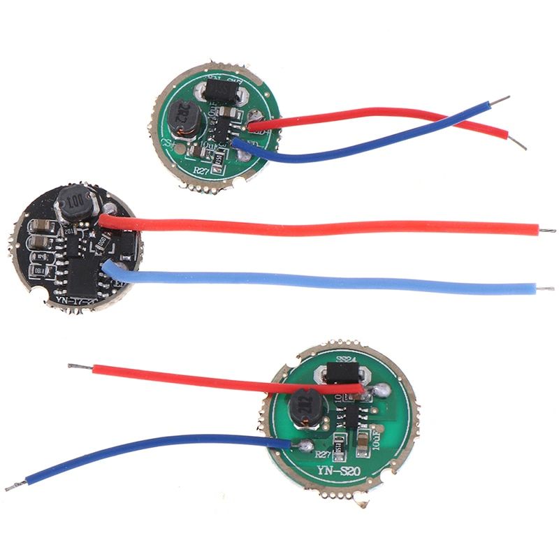 1Pc 3W LED Driver 17mm/20mm DC3.7V 1 Mode 5 Mode LED Flashlight Driver