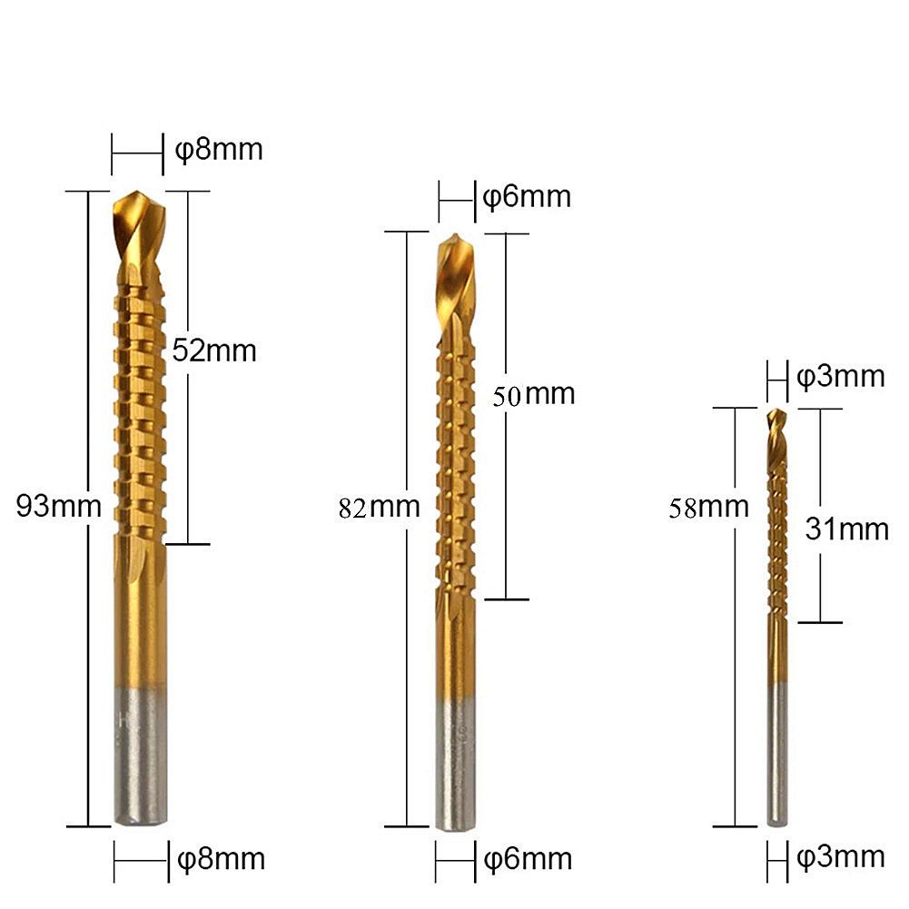6Pcs Step Drill Bit Saw Drill Bit Set