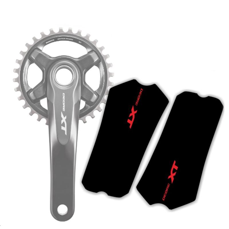 MTB Road Bike Crank Stickers for XT M8000 Vinyl Waterproof Sunscreen Antifade Bycicle Cycling  Protection Decals Free Ship