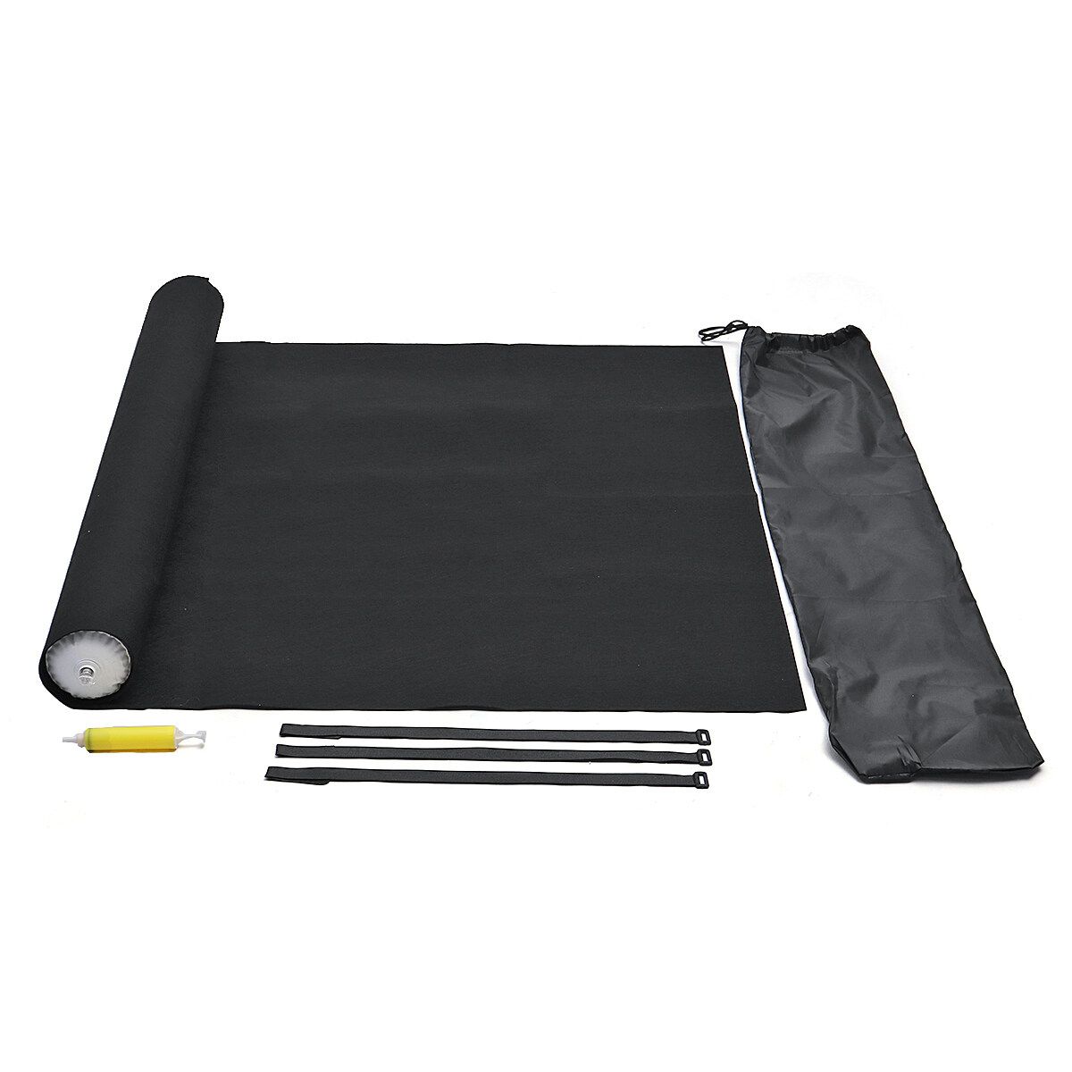 3000PCS Puzzles Mat Jigsaw Roll Felt Mat With Inflatable Pump Storage Bag Black