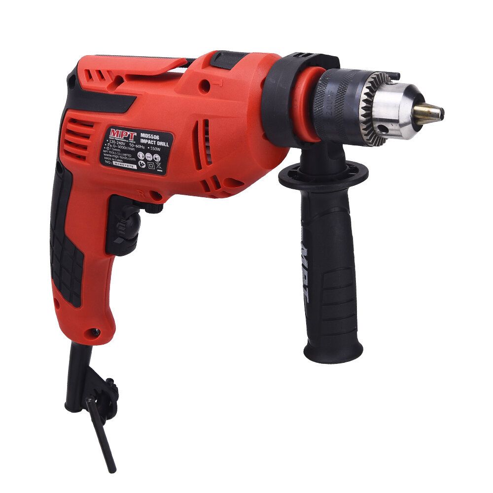 MPT Corded AC Electric Hammer 550W 13mm Chuck Impact Drill