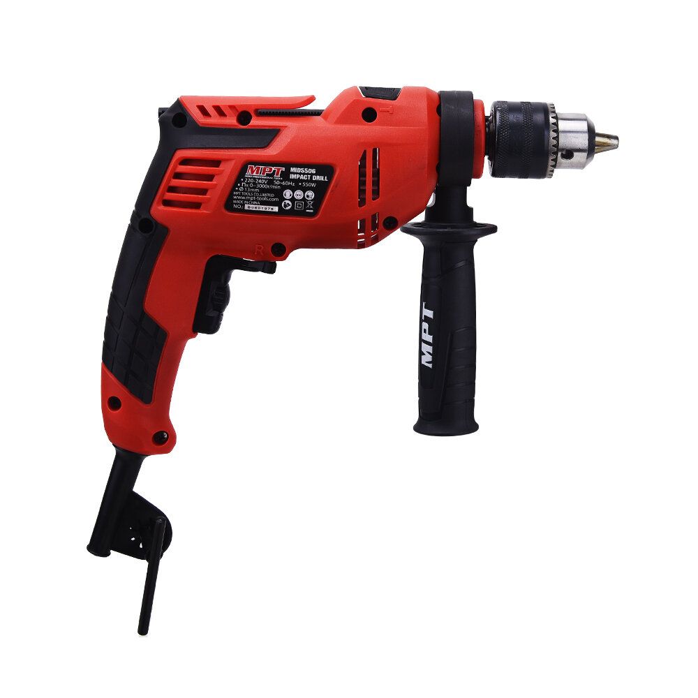 MPT Corded AC Electric Hammer 550W 13mm Chuck Impact Drill