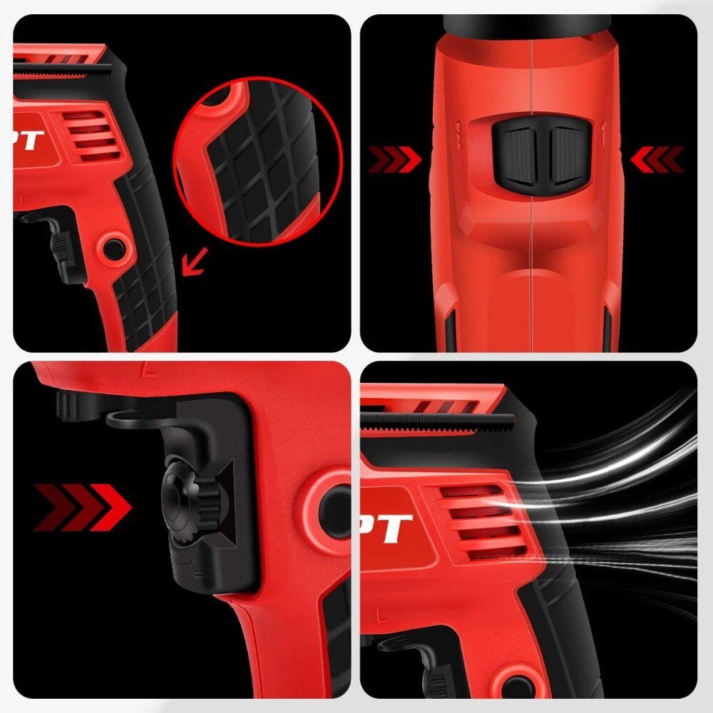 MPT Corded AC Electric Hammer 550W 13mm Chuck Impact Drill