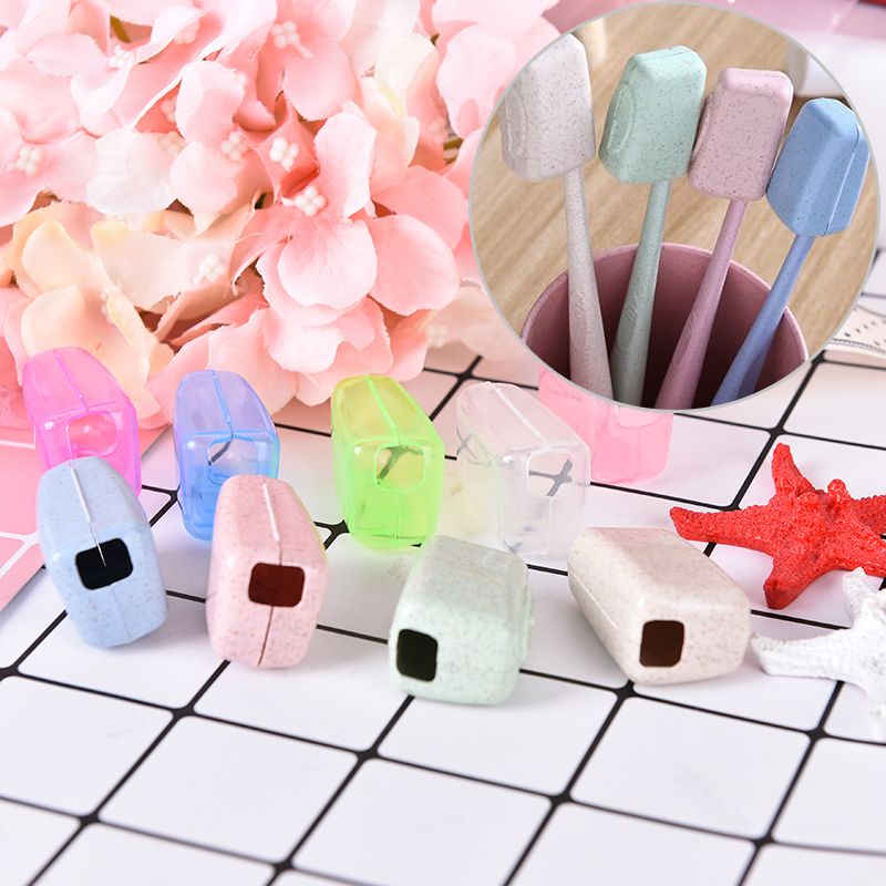 5pcs/set Portable Tooth Brush Cover Holder Toothbrush Brush
