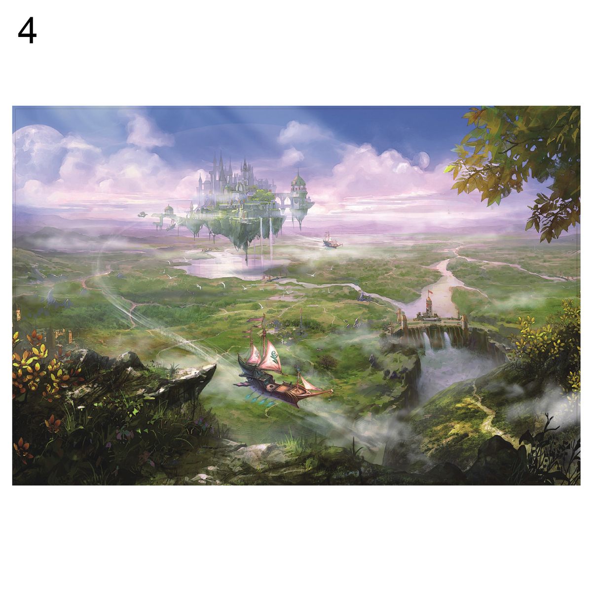 1000Pcs/Box Training Puzzle Mini Landscape Style Wooden-