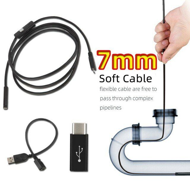 5mm 7mm Mobile Probe Borescope Camera Inspection Endoscopic