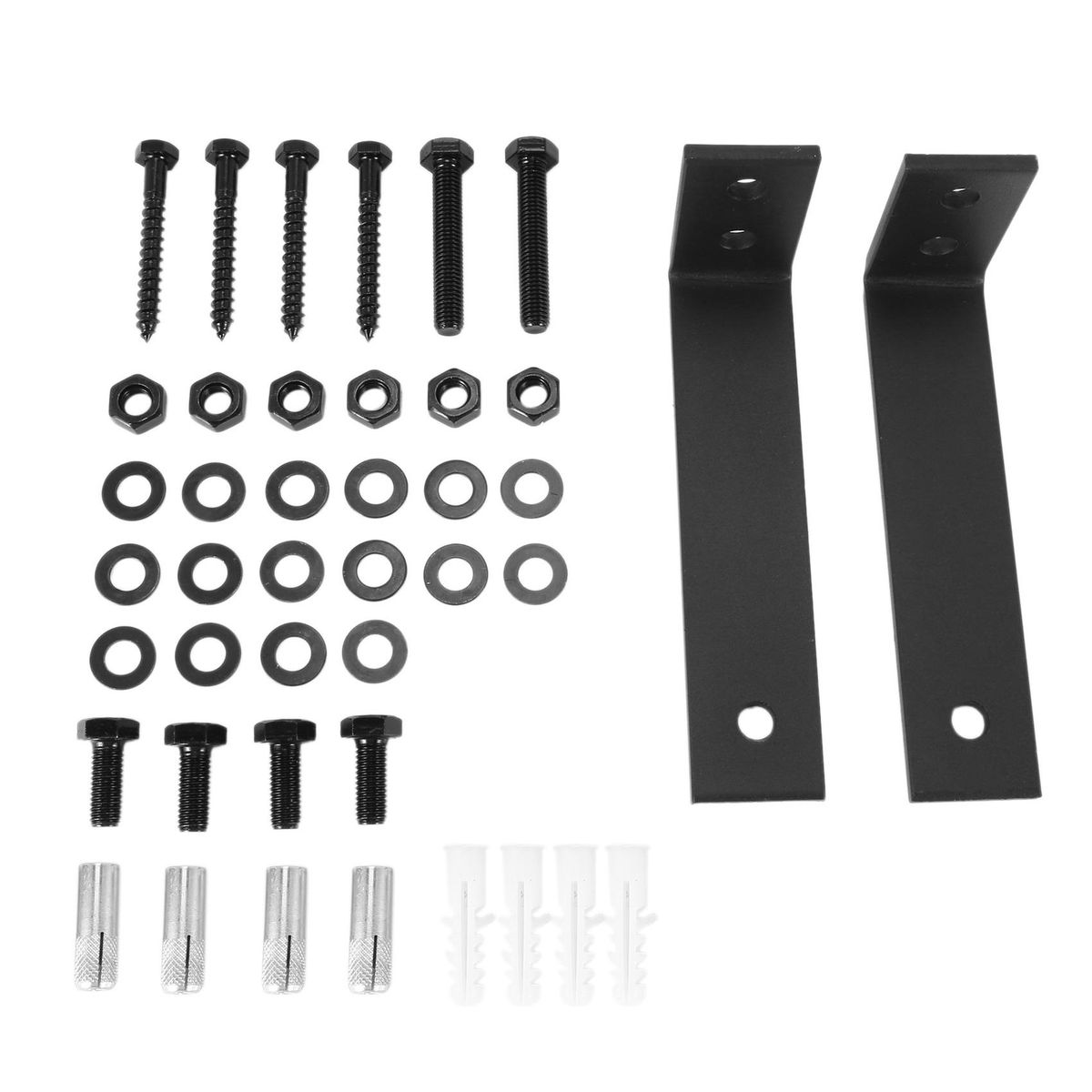 Steel Bypass Bracket Wall Mount Sliding Barn Doors Hardware Rack Part Z Design