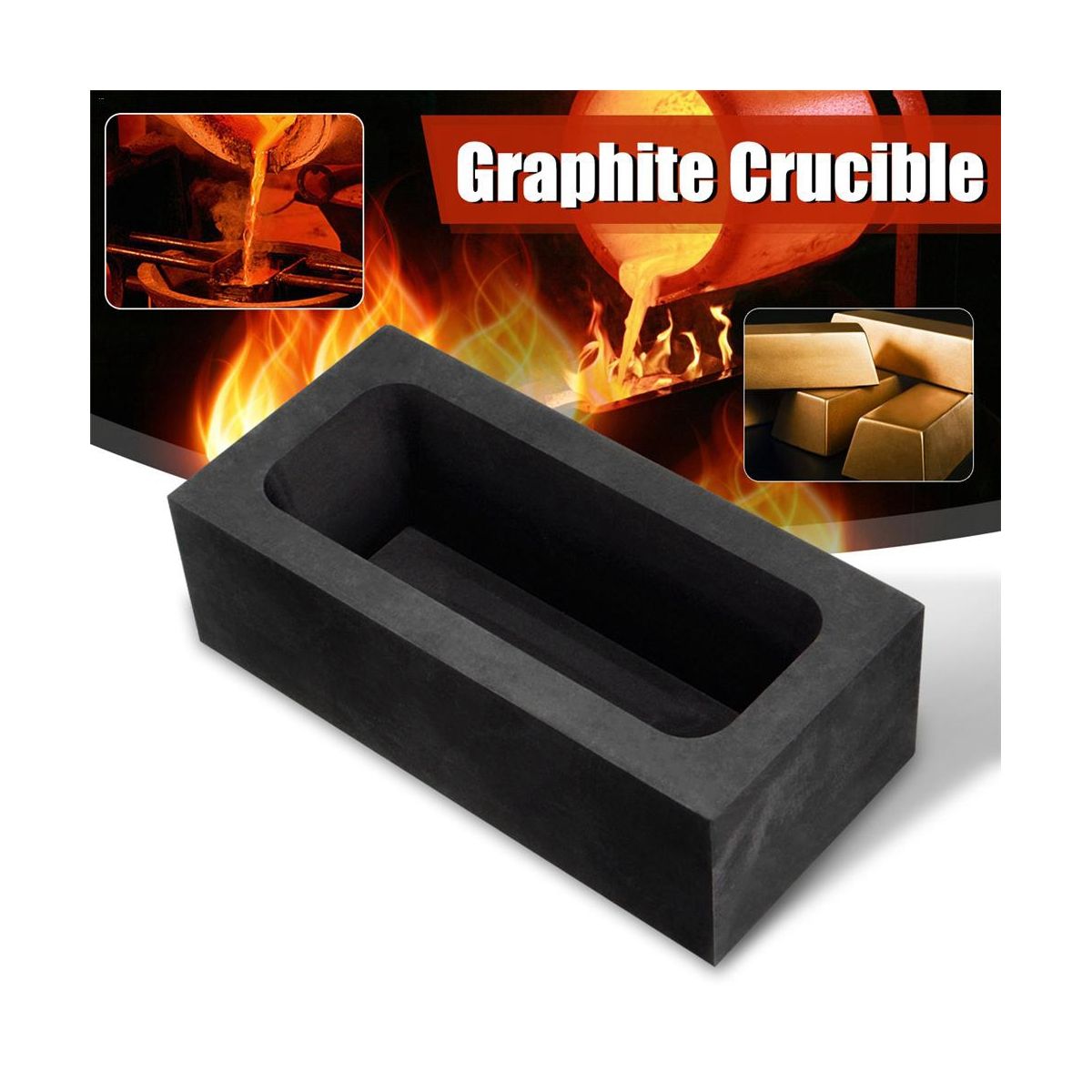 Gold Crucible Graphite Casting Ingot Mold Gold Silver