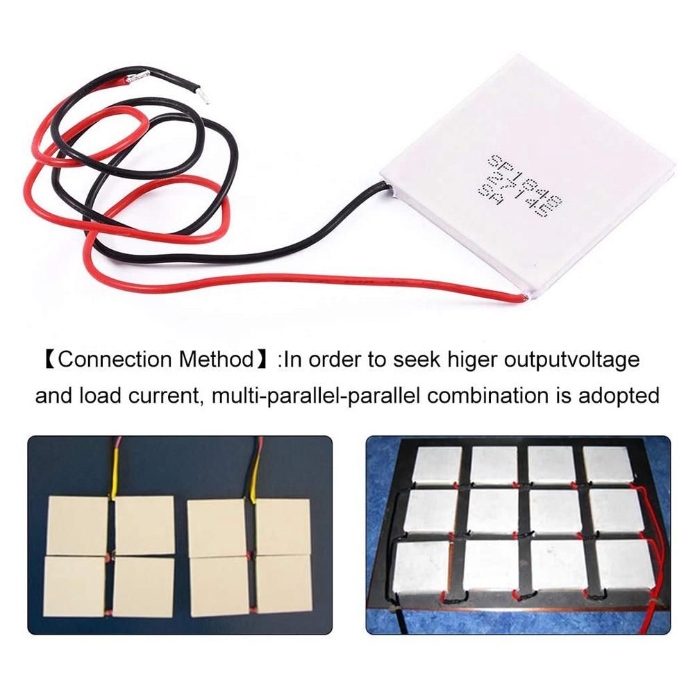 Thermoelectric Peltier Module High Temperature Thermoelectric Power Generator Peltier TEG 150CelsiusWhite 40X40mm