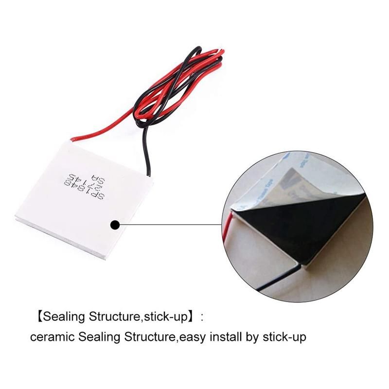 Thermoelectric Peltier Module High Temperature Thermoelectric Power Generator Peltier TEG 150CelsiusWhite 40X40mm
