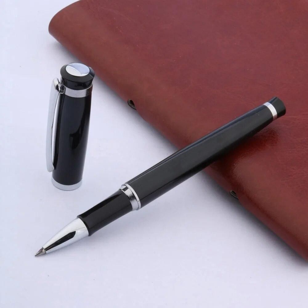 High quality baoer 508 ball point pen Silver Trim GIFT Metal Rollerball Pen Stationery Office school supplies