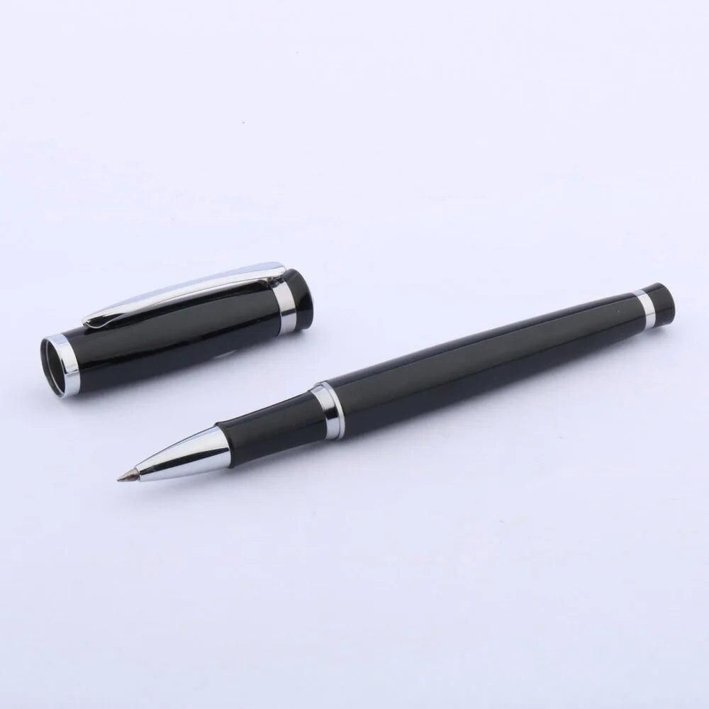 High quality baoer 508 ball point pen Silver Trim GIFT Metal Rollerball Pen Stationery Office school supplies