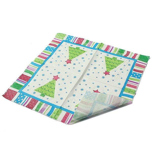 20pcs Christmas Tree Paper Napkins Paper Napkin