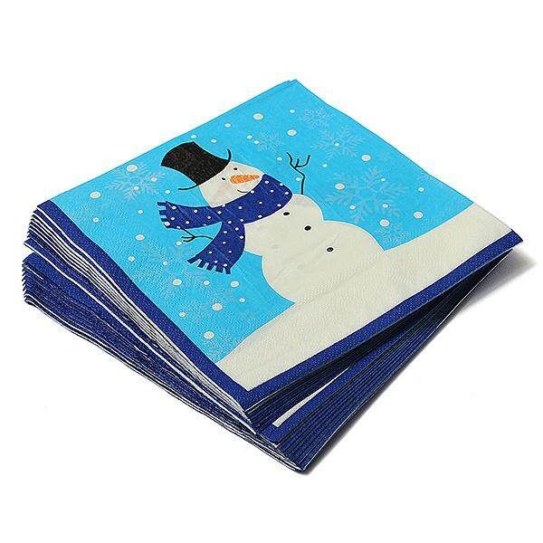 20pcs Christmas Tree Paper Napkins Paper Napkin