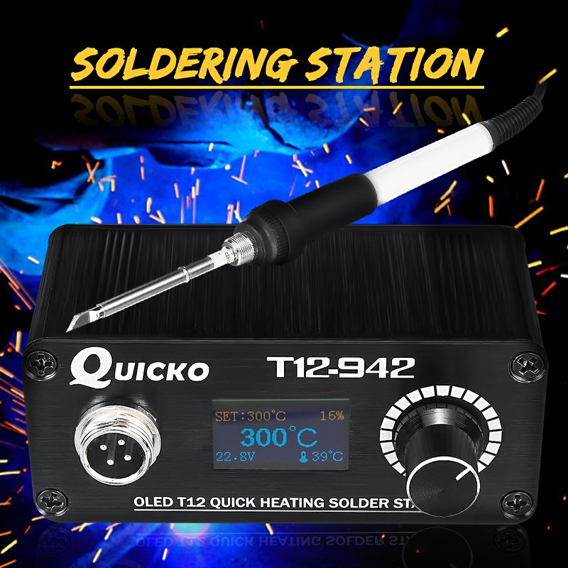 100V-240V 75W T12-942 MINI OLED Digital Soldering Station T1