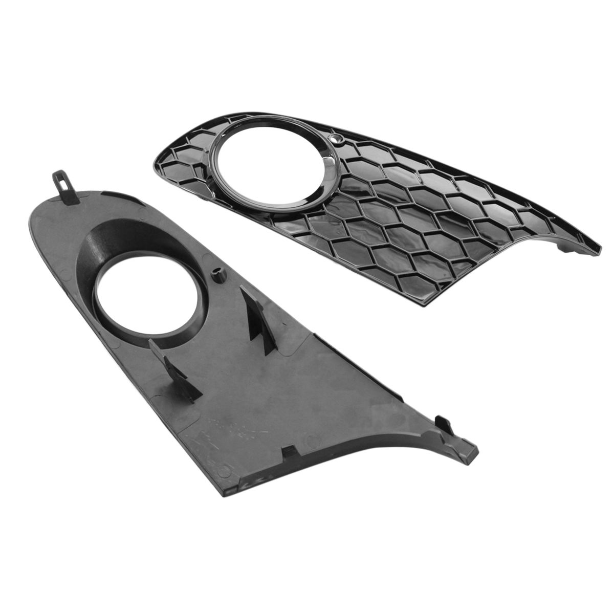 Front Bumper Grille Mesh Grill Fog Light Cover Replacement