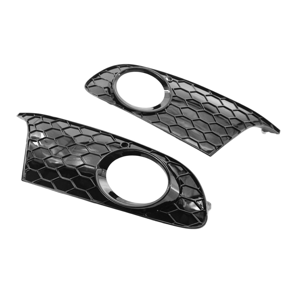 Front Bumper Grille Mesh Grill Fog Light Cover Replacement