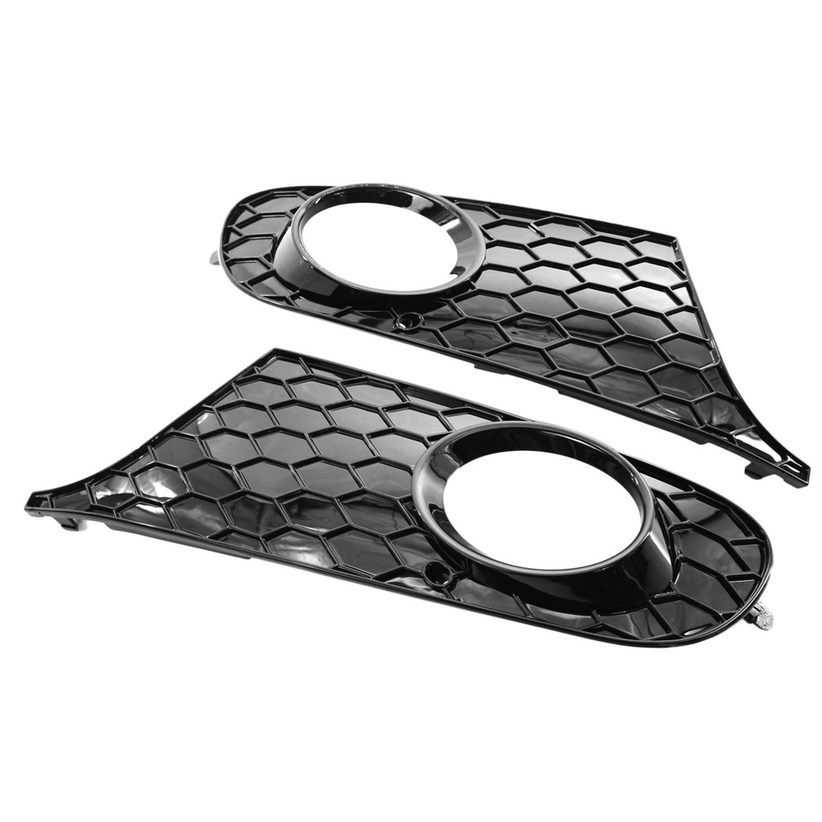 Front Bumper Grille Mesh Grill Fog Light Cover Replacement