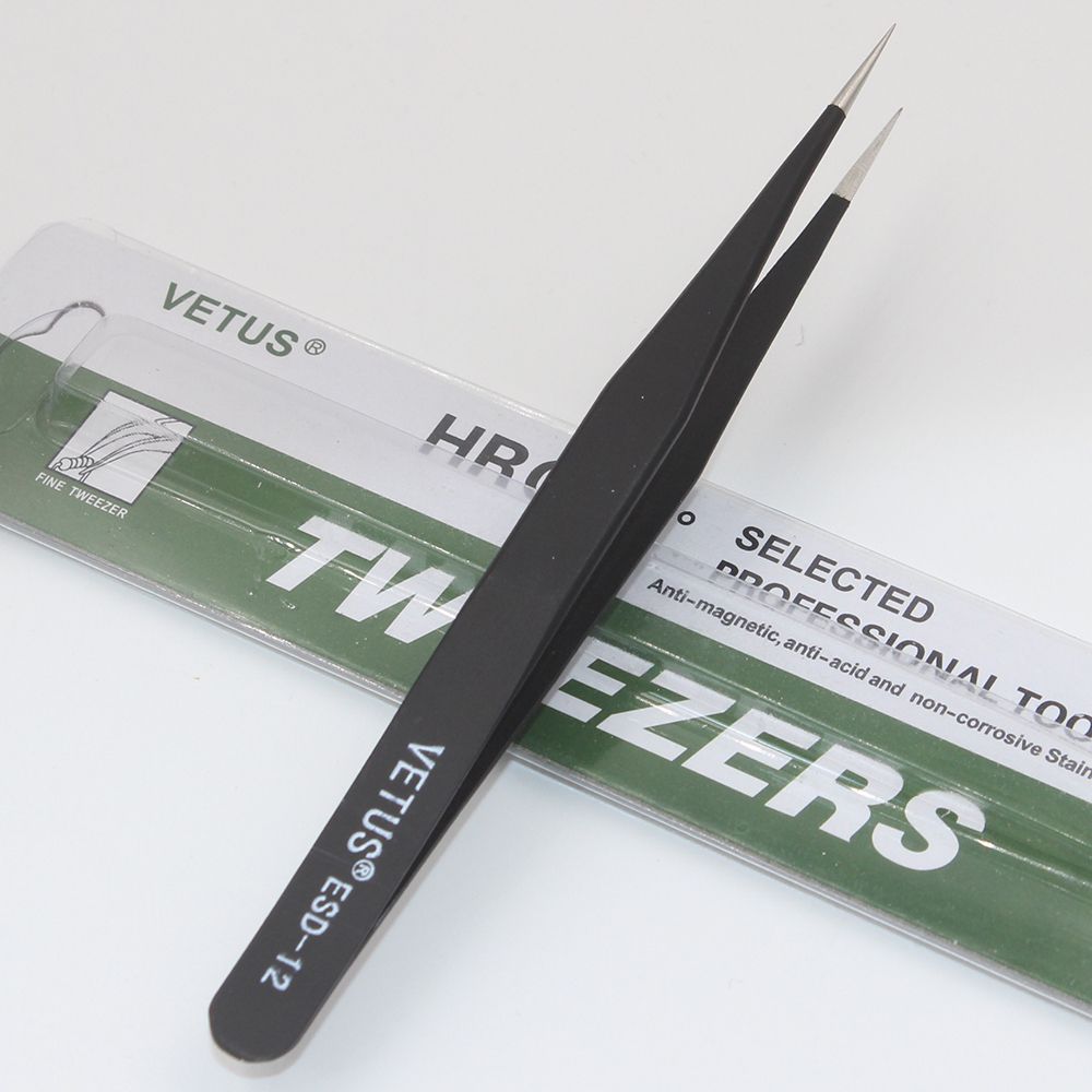 Anti-static ESD10-15 Tweezers Set For Soldering Station Weldingist Tools 6pcs/lot-ESD-10