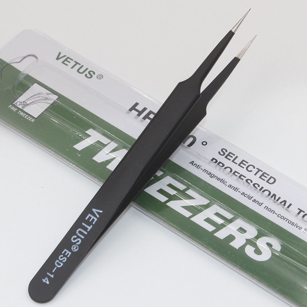 Anti-static ESD10-15 Tweezers Set For Soldering Station Weldingist Tools 6pcs/lot-ESD-10