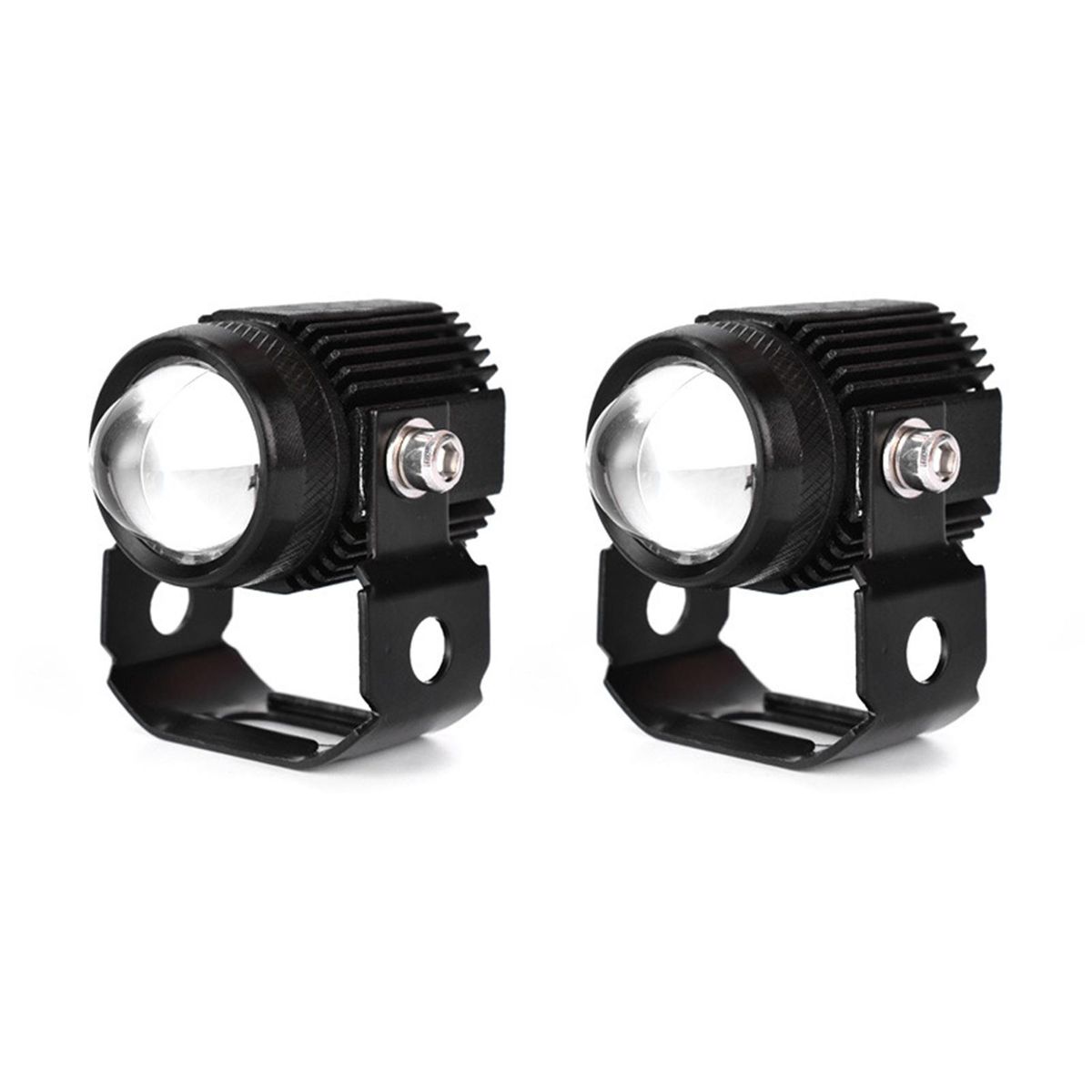 Universal 12V Mini Projector Lens Led Headlihgt Fog Driving Light Spot Light Waterproof for Car Truck ATV UTV Motorcycle 2pcs