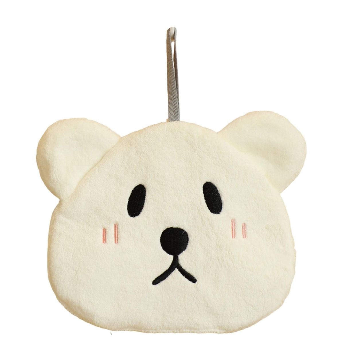 Hanging Towel Cartoon Bear Duck Wipe Hand Towel White
