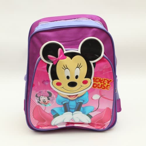 Mickey Mouse Cartoon School Bag For Kids -Purple - (26cm*13cm*32cm)