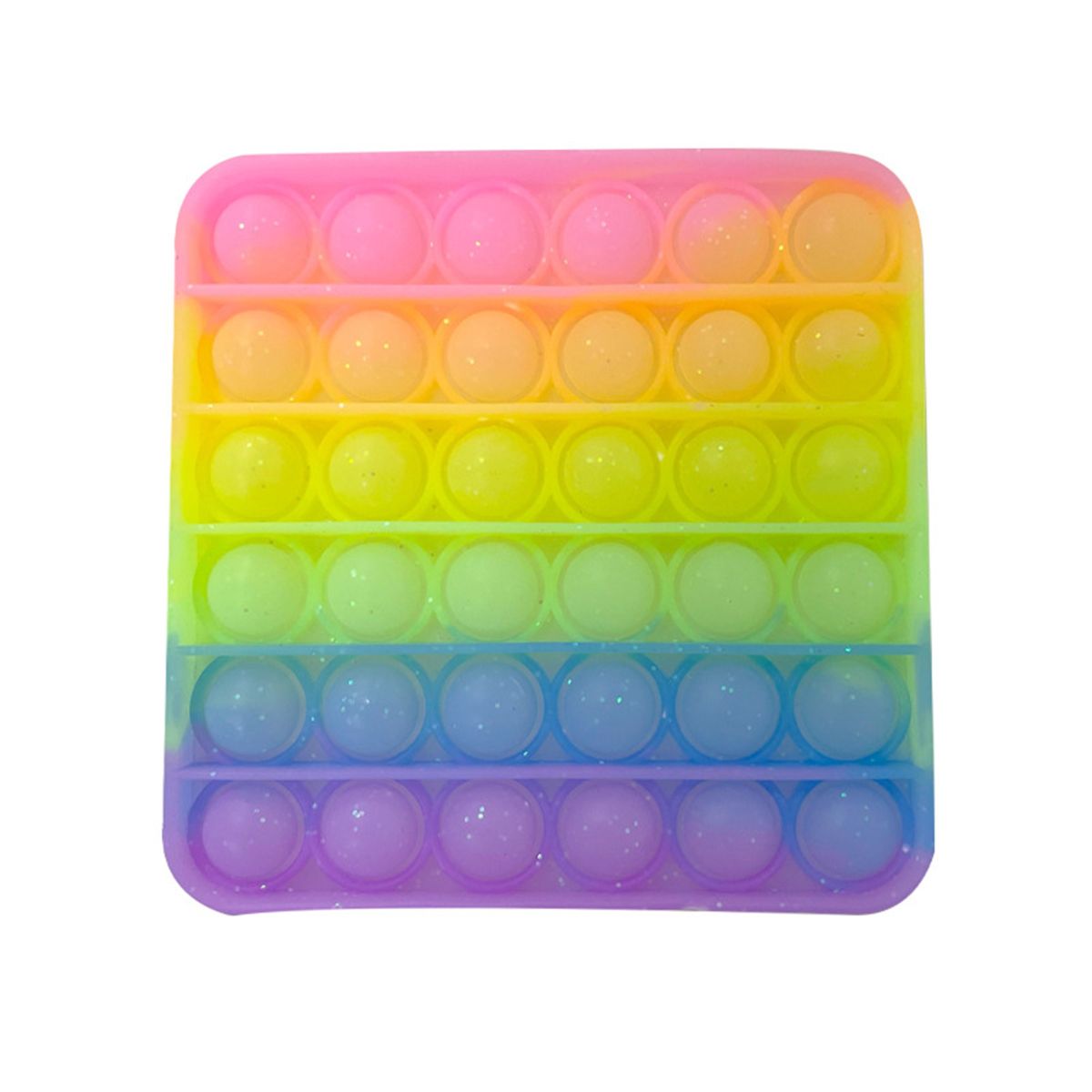 Rainbow Pop It Push Fidget Reliver Stress Toys Lollipop Train Crown Bubble Antistress Squeeze Toy Popit Box Gifts Fangxing2