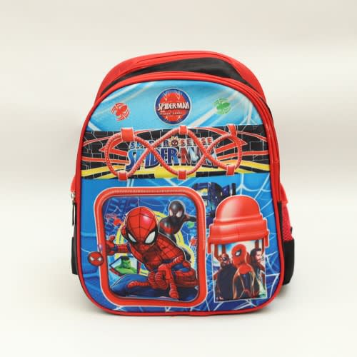 Spiderman 3D Cartoon School Bag For Kids - (26cm*13cm*32cm)